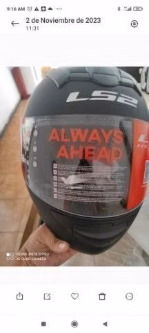 Casco de moto LS2 nuevo negro