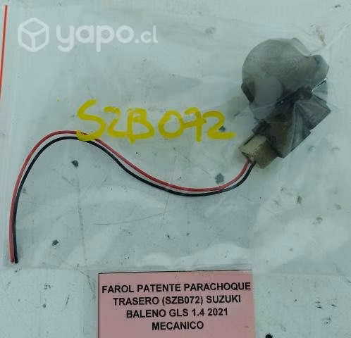 Farol Patente Parach Tras (SZB072) Suzuki Baleno