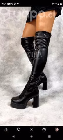 Botas bucaneras de cuero talla 40 - Imagen 2