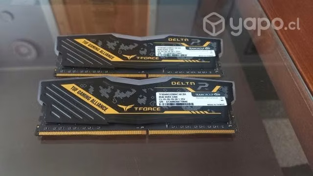 DDR4 Ram 2 x 8 gb (16 gb totales) 3200 mhz RGB