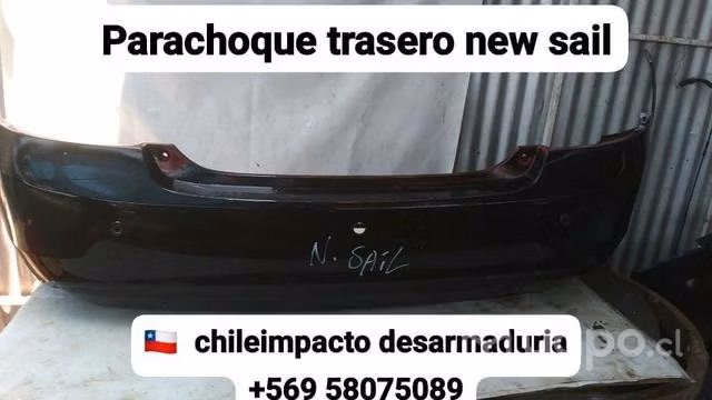 Parachoque trasero Chevrolet new sail desarmaduría