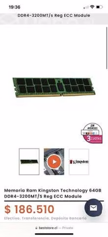 Ram Kingston 64gb