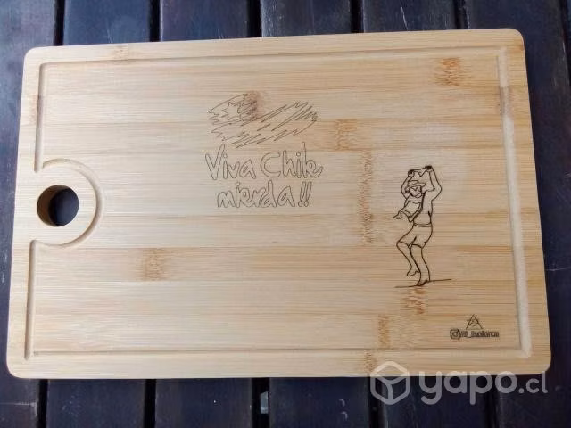 Tabla de Madera Fiestas Patrias - Imagen 2