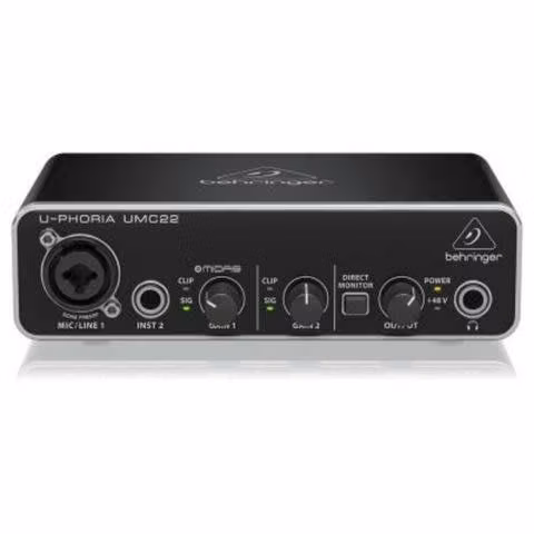 Interfaz de audio behringer umc22