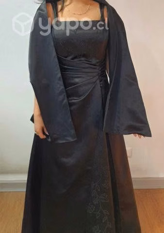 Vestido de Fiesta Negro marca Dollar + 2 tapados