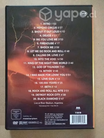 Kiss live argentina dvd - Imagen 2