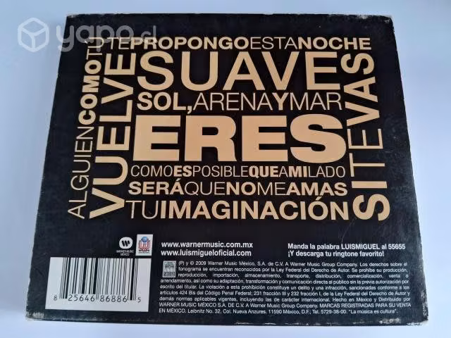 Cd Luis Miguel - No culpes a la noche (ClubRemixes