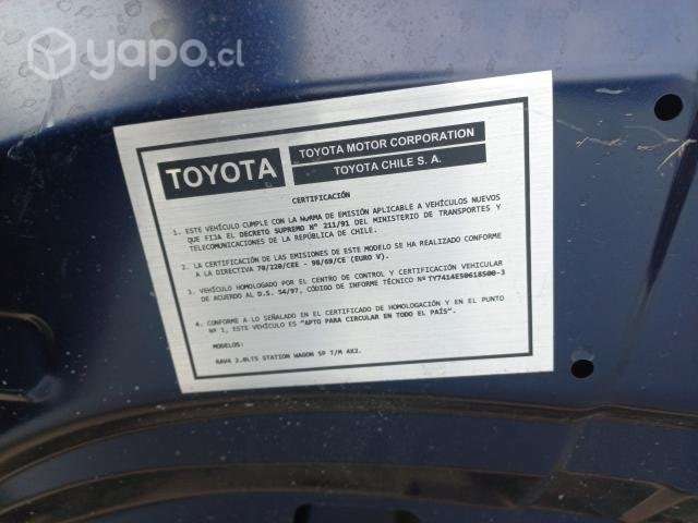 Capot Toyota new Rav ORIGINAL - Imagen 6