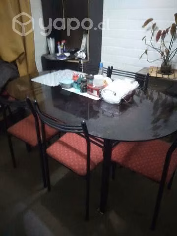 Comedor de vidrio con 6 sillas - Imagen 2