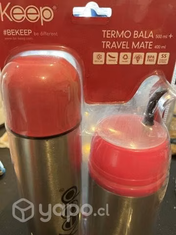 Termo bala 500ml + mate para viaje 400ml - Imagen 2