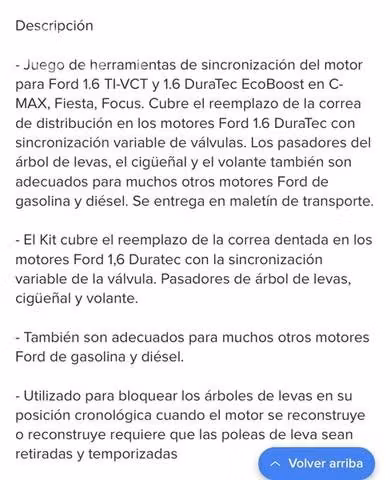 Trabador puesta a punto para Ford ford fiesta