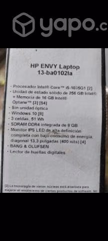 HP laptop envy