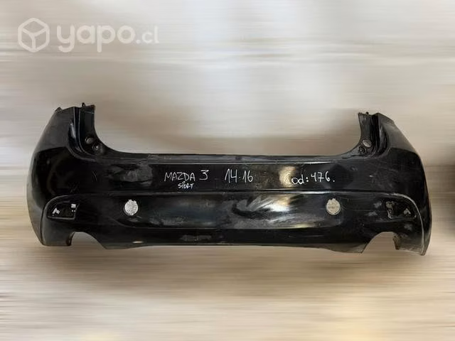 Parachoque trasero Mazda 3 sport 2014 2016 p2