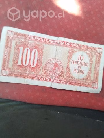 Billete antiguo de 100 pesos 1972