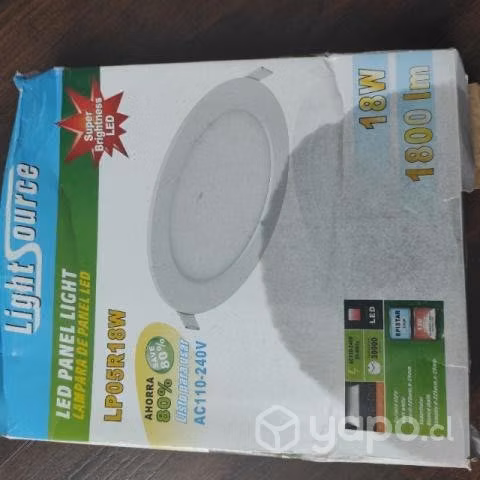 Lámpara led circular súper delgada para empotrar