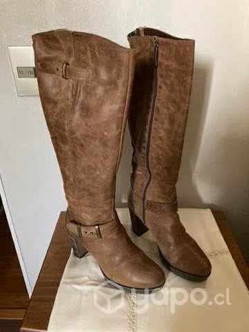 Bota nueva color camel 100% cuero - Imagen 2