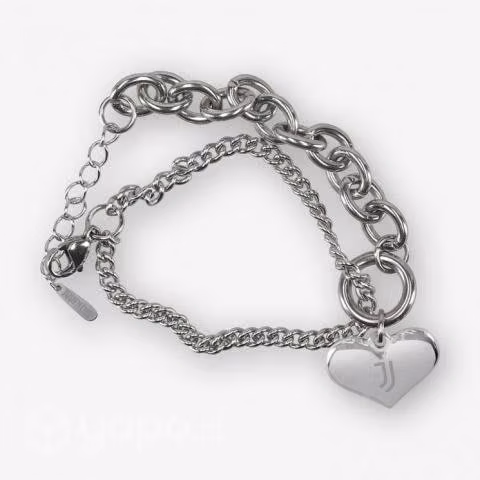 Juventus Brazalete De Acero Brillante C/ Logo Cora