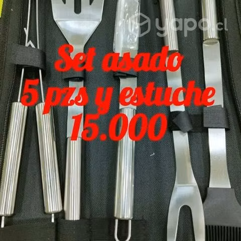 Set de asado en estuche