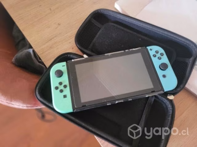 Nintendo switch con tematica de animal crossing