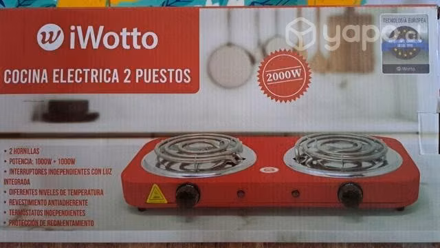 Hornilla eléctrica 2 puestos