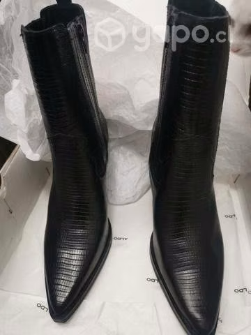 Botas de cuero nuevas color negras - Imagen 3