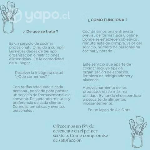 Servicio de cocina