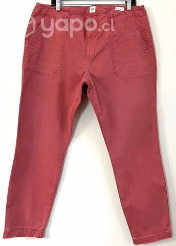 Pantalón Elásticado Marca Gap Talla L/xl Rosa