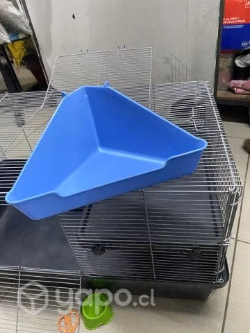 Jaula de dos pisos, mas accesorios