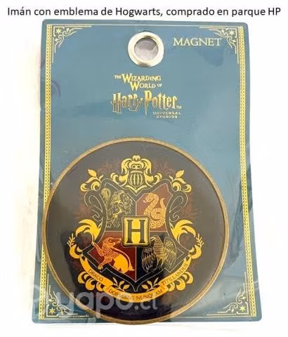 Imán con emblema de Hogwarts, Harry Potter