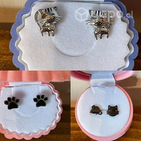 Aritos de perrito y gatitos