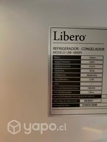 Refrigerador Libero un mes uso cnvsble