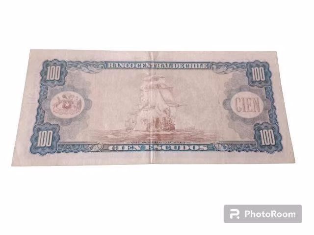 Billete de 100 Escudos. Chile