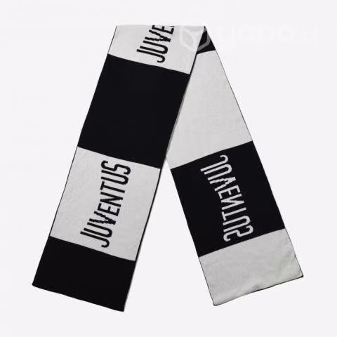 Juventus hermosa/gigante 2m bufanda black & white - Imagen 3
