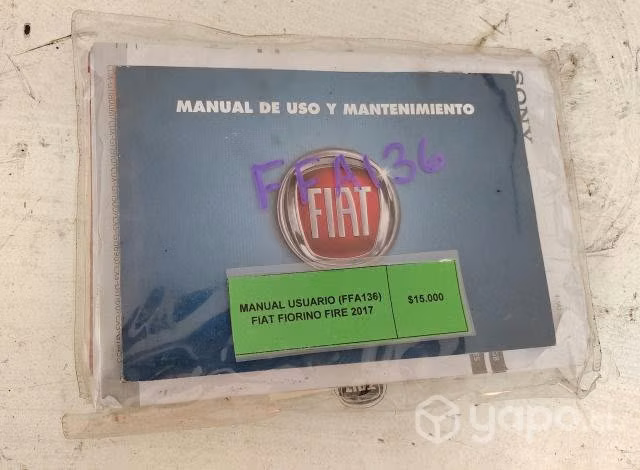 Manual Usuario (FFA136) Fiat Fiorino Fire 2017