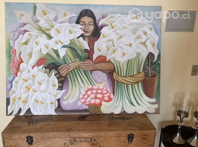 Cuadro Oleo, Pintado, Grande, Diego Rivera- Pintad