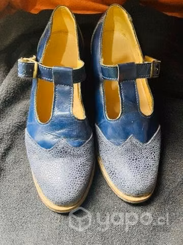 Zapatos azul para mujer