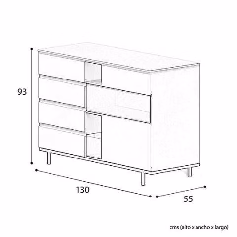 Cómoda Sognare Passarin Blanca