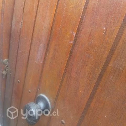 Porton de madera medio punto a domicilio