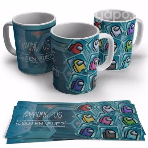 Tazas con diseños de Among Us