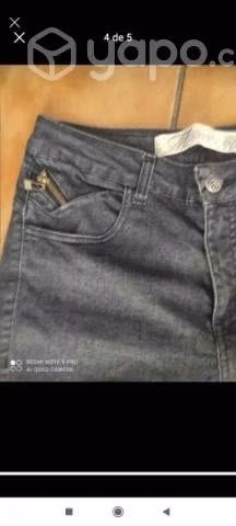Mohicano negro jeans nuevo recto talla 44 - Imagen 4