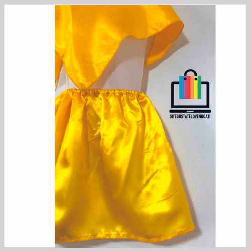 Falda Cintura Elasticada y Pañuelo Amarillo - Imagen 5