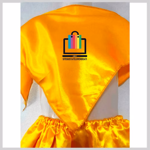 Falda Cintura Elasticada y Pañuelo Amarillo - Imagen 4