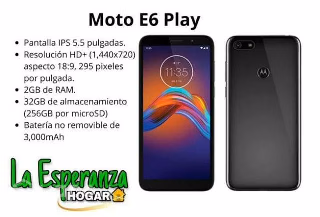Celular Motorola E6 lite