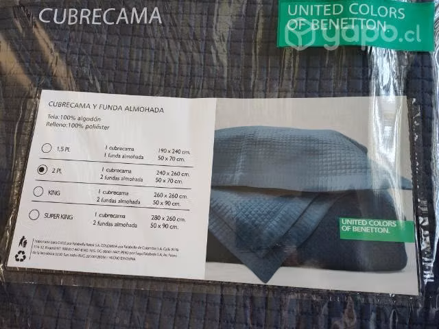 Cubrecama de 2 plazas de Algodón BERETTON