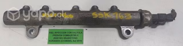 Riel Inyección Con Válvula Presión Combustible (SS