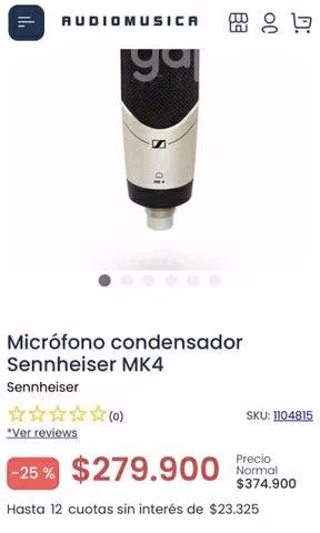 Micrófono Senheisser MK4 - Imagen 2