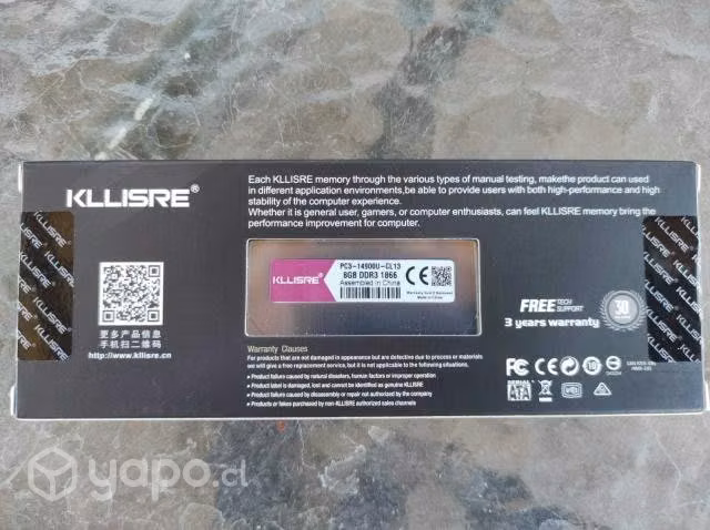 Memoria ram ddr3 8gb