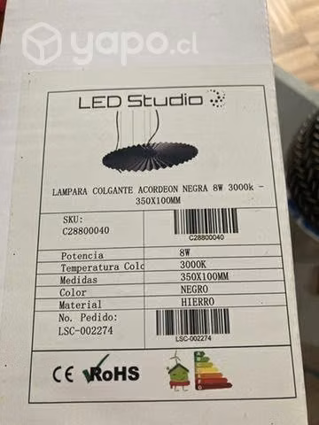2 lamparas colgantes LED italianas