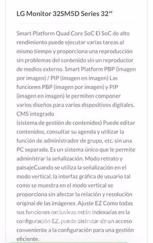 LG Monitor 32SM5D Series 32