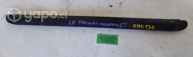Moldura Lame Vidrio Pta tras izq chv colorado 2013